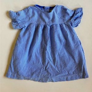 ZARA BABY GIRL, 18-24 month, blue and white striped  dress!